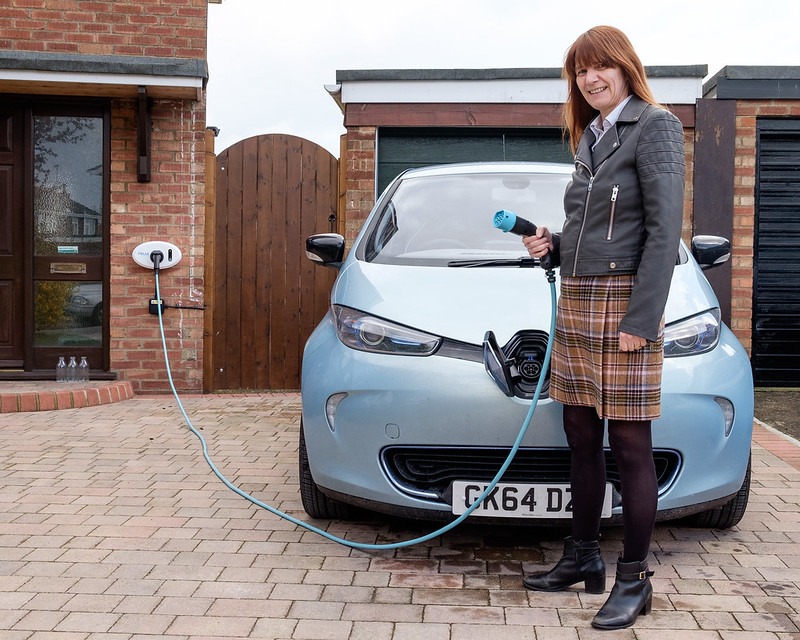 electric vehicle car charging at home