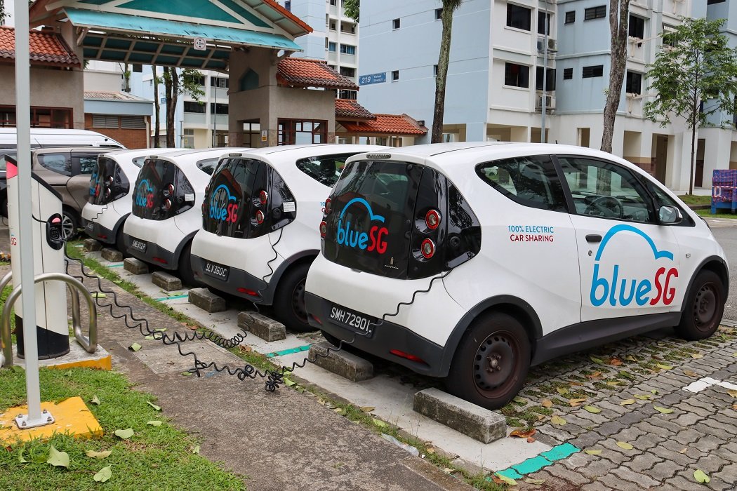 BlueSG EV chargers at public car parks