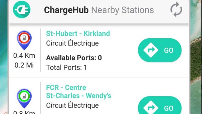 Designed for American and Canadian EV owners, ChargeHub is a free app that helps you find charging station locations to plug in their Tesla, Volt, Leaf, Focus, Prius, BMW i3, KIA Soul EV, and many others.