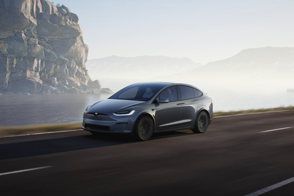 2022 Tesla Model X driving
